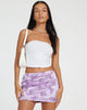 Image de Minijupe Guida, Rose Flock Lilas