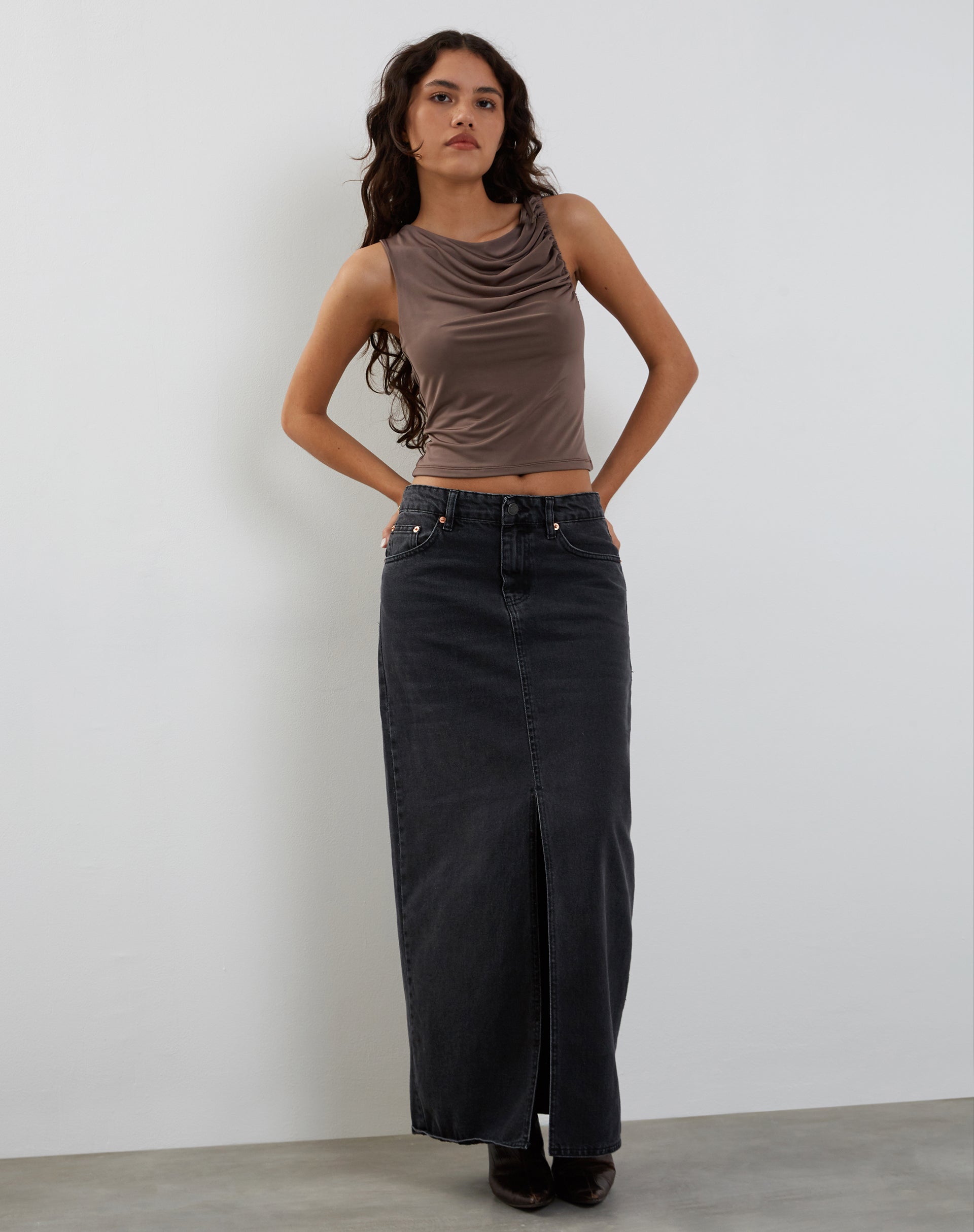 Image de Hagne Vest Top in Mocca
