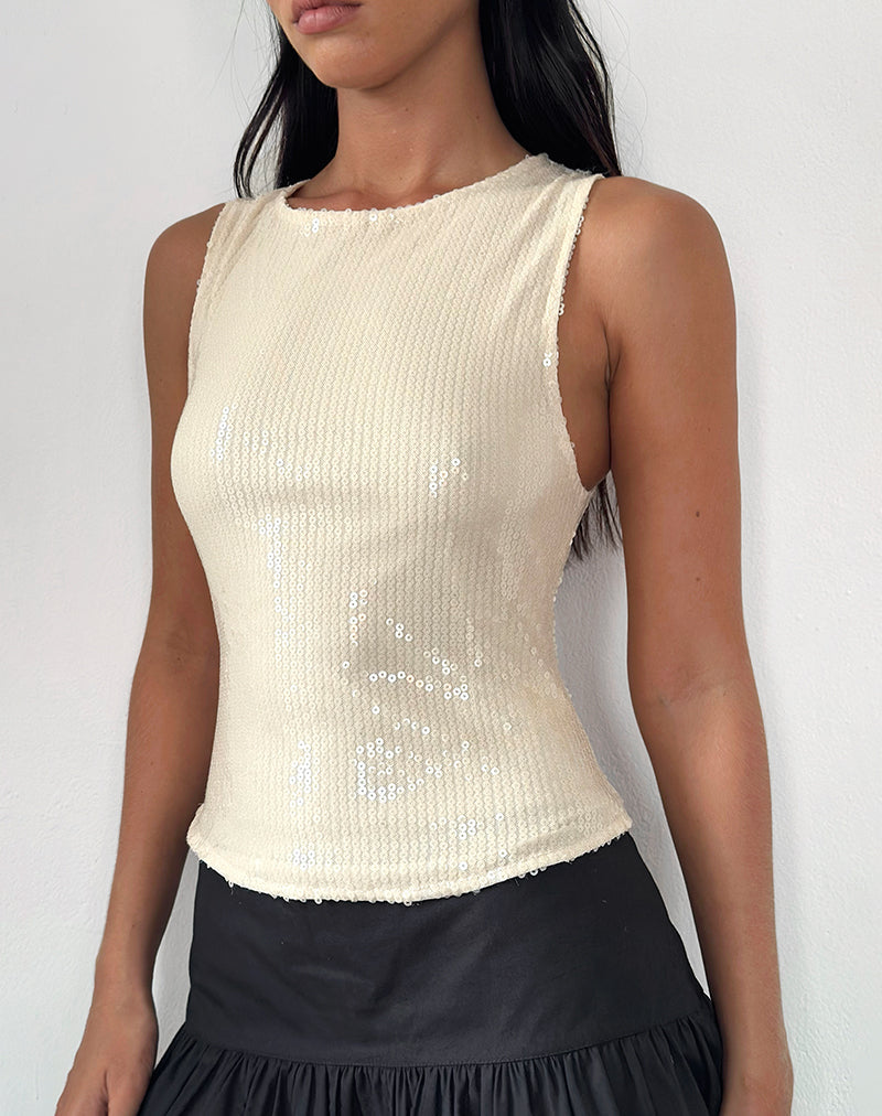 Image de Hala Top in Nude Clear Tinted Disc