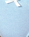 Pointelle bleue avec noeud