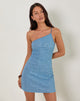 Image de Hamal Mini Dress in Sequin Blue