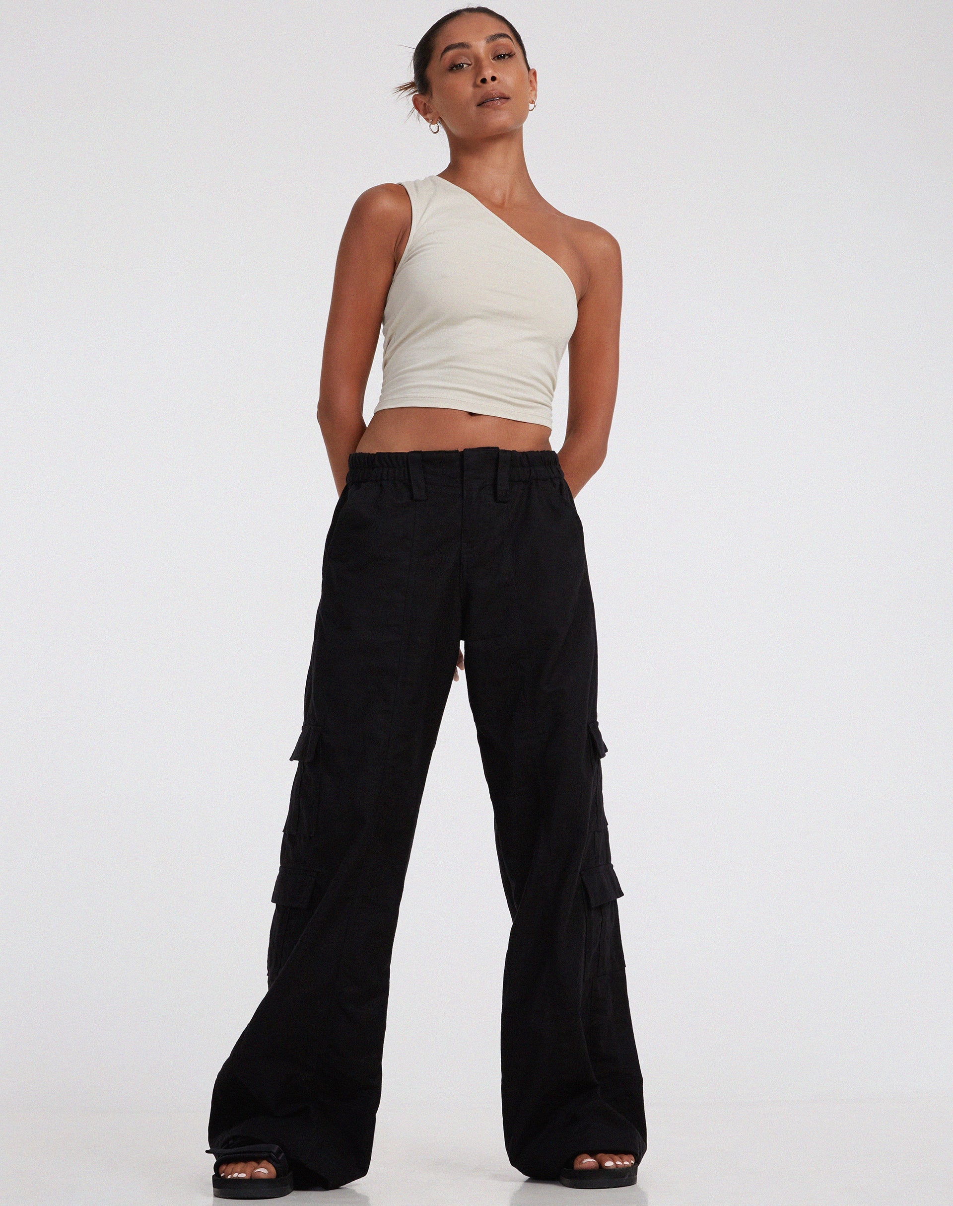 Image de Hansa Cargo Trouser en Rami Black