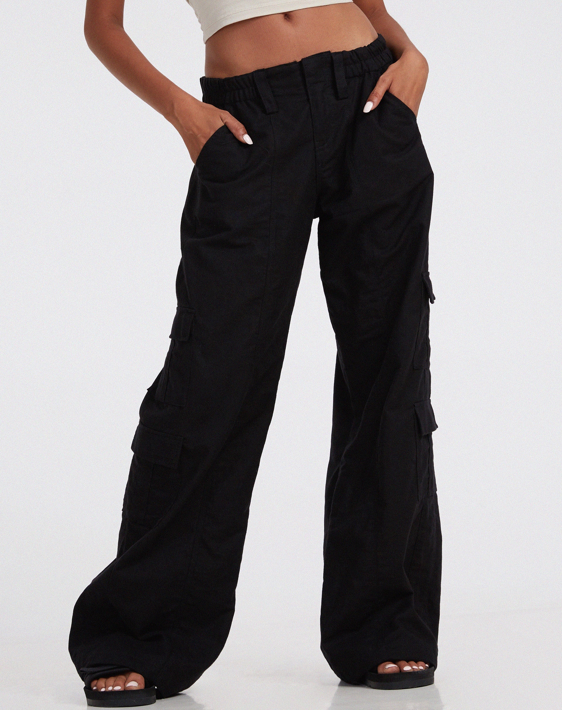 Image de Hansa Cargo Trouser en Rami Black