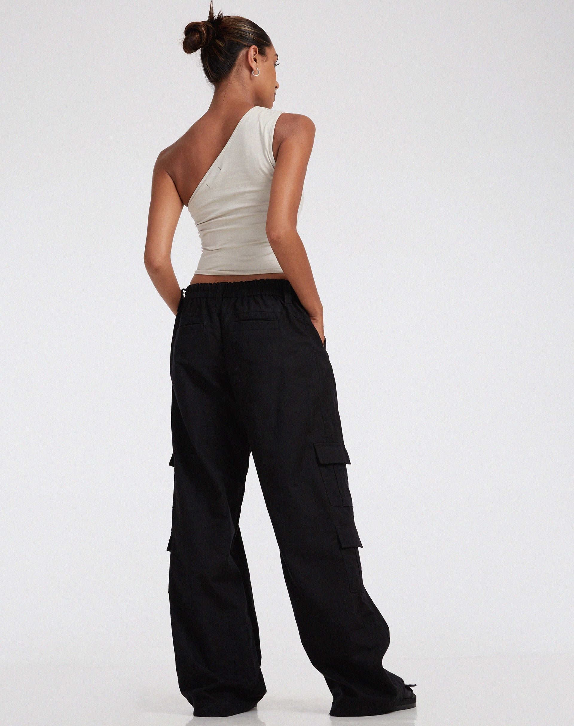 Image de Hansa Cargo Trouser en Rami Black