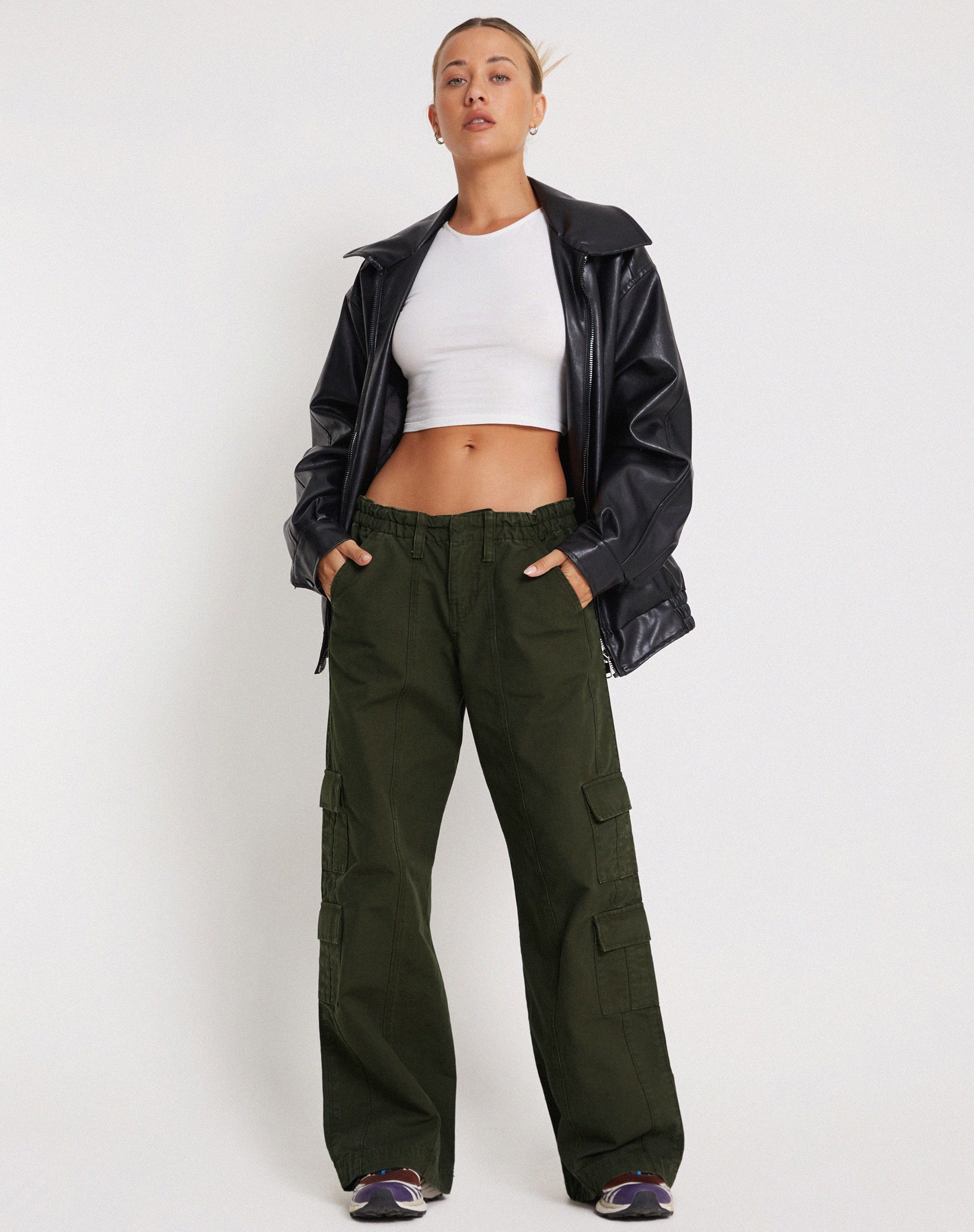 Image de Hansa Cargo Trouser in Dark Olive