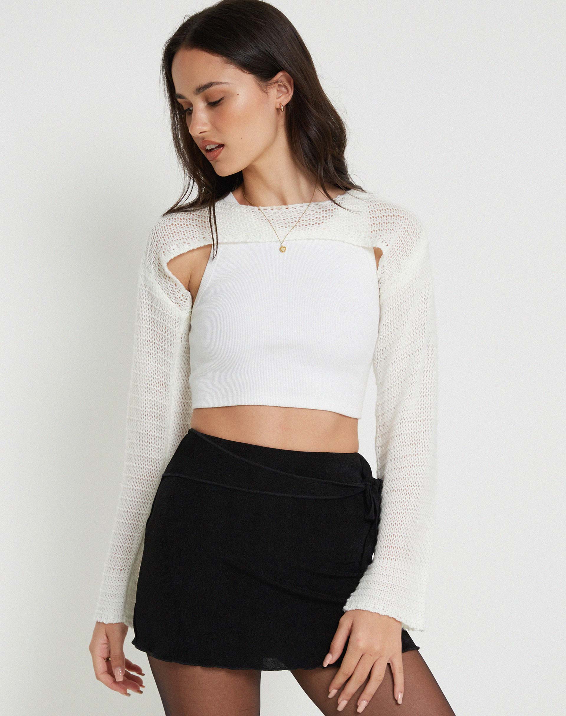 Image de Hantaro Bolero Top in Ivory