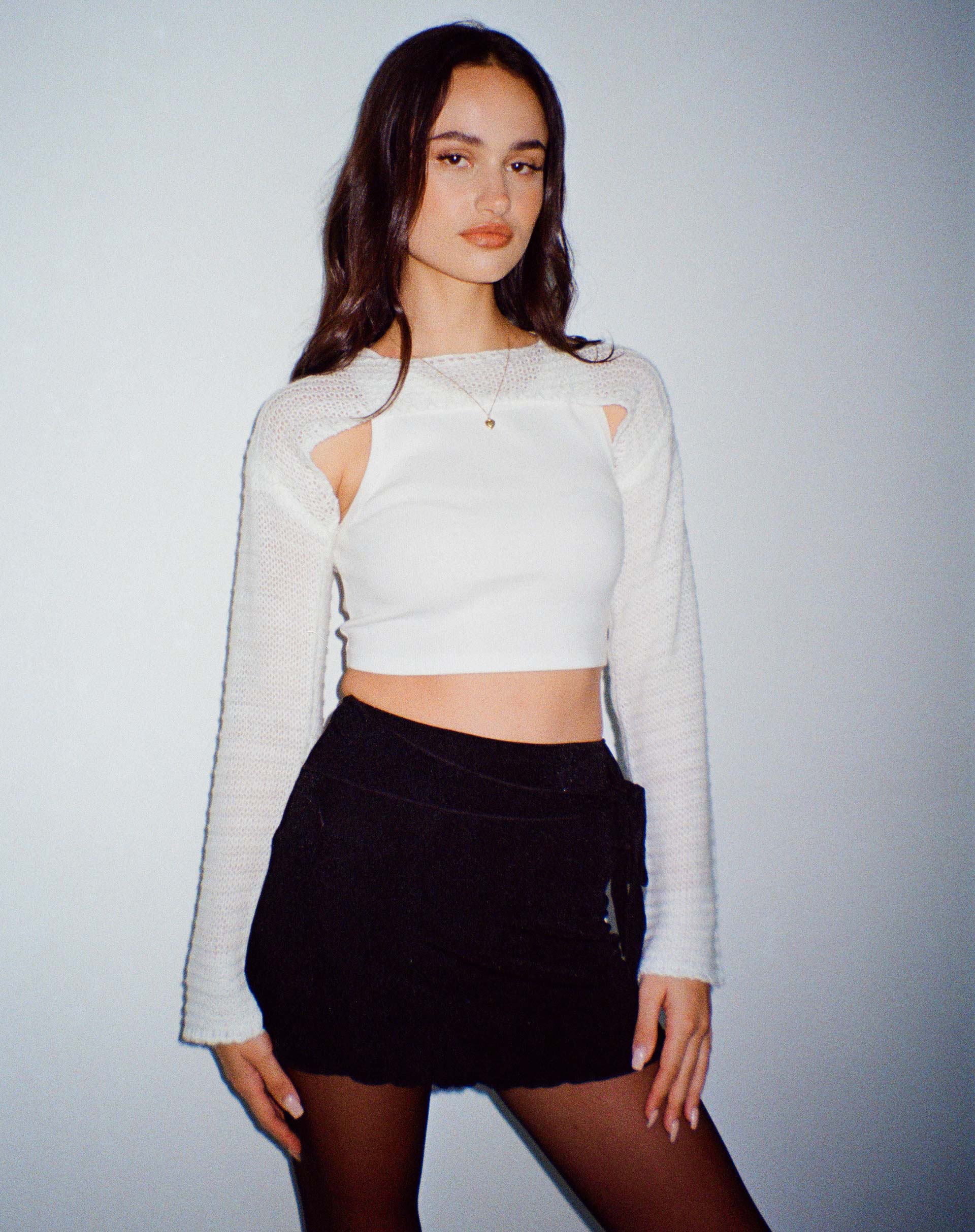 Image de Hantaro Bolero Top in Ivory