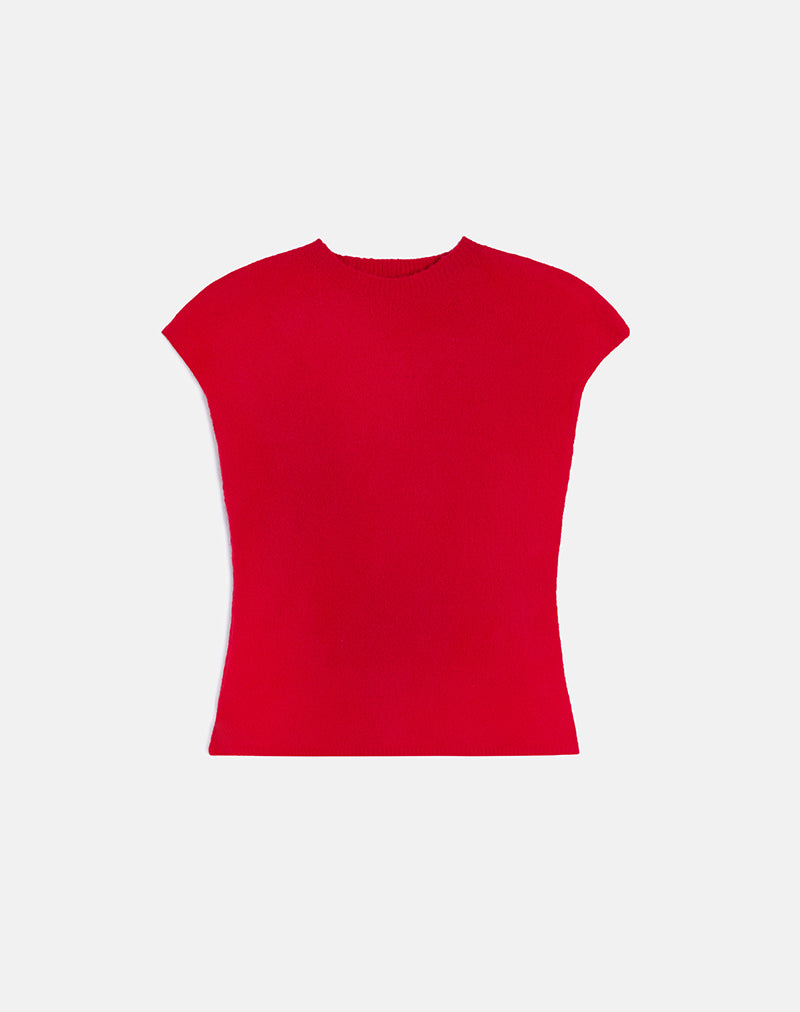 Image de Hanuva Top en tricot rouge
