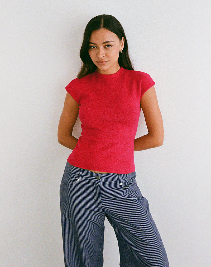 Image de Hanuva Top en tricot rouge