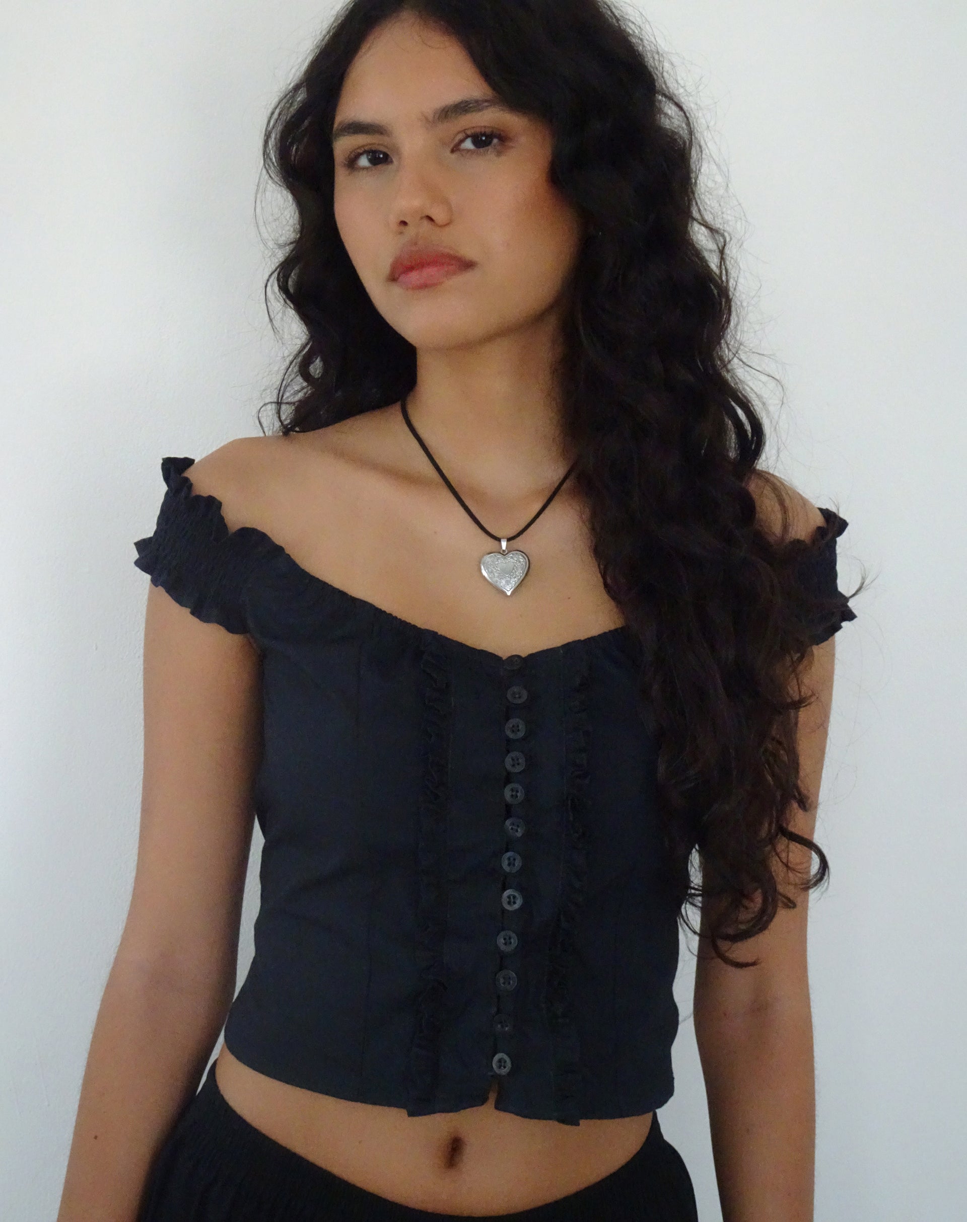Image de Alderidge Bardot Corset Top in Black
