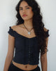 Image de Alderidge Bardot Corset Top in Black