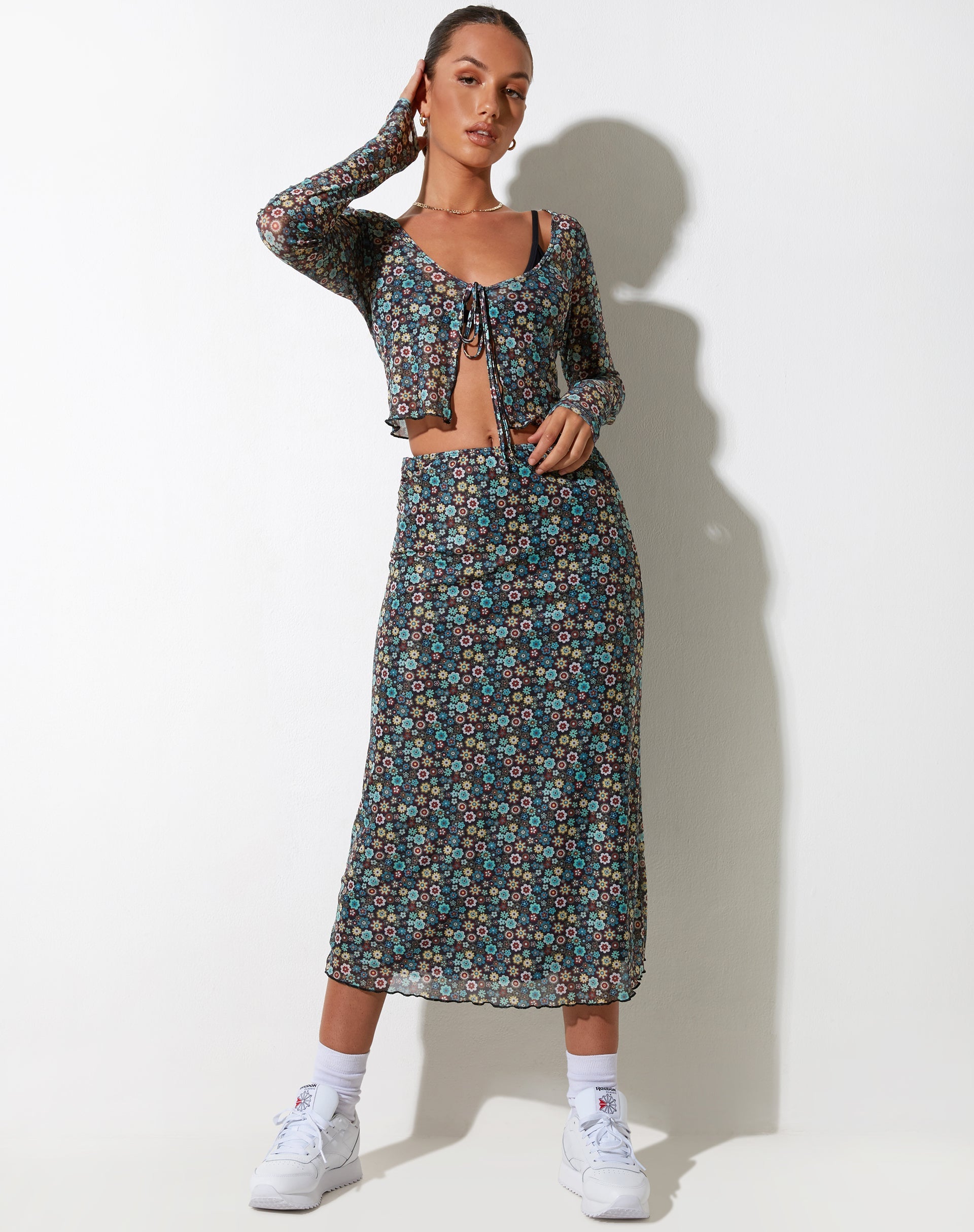 image de Lassie Maxi Skirt in Folk Floral