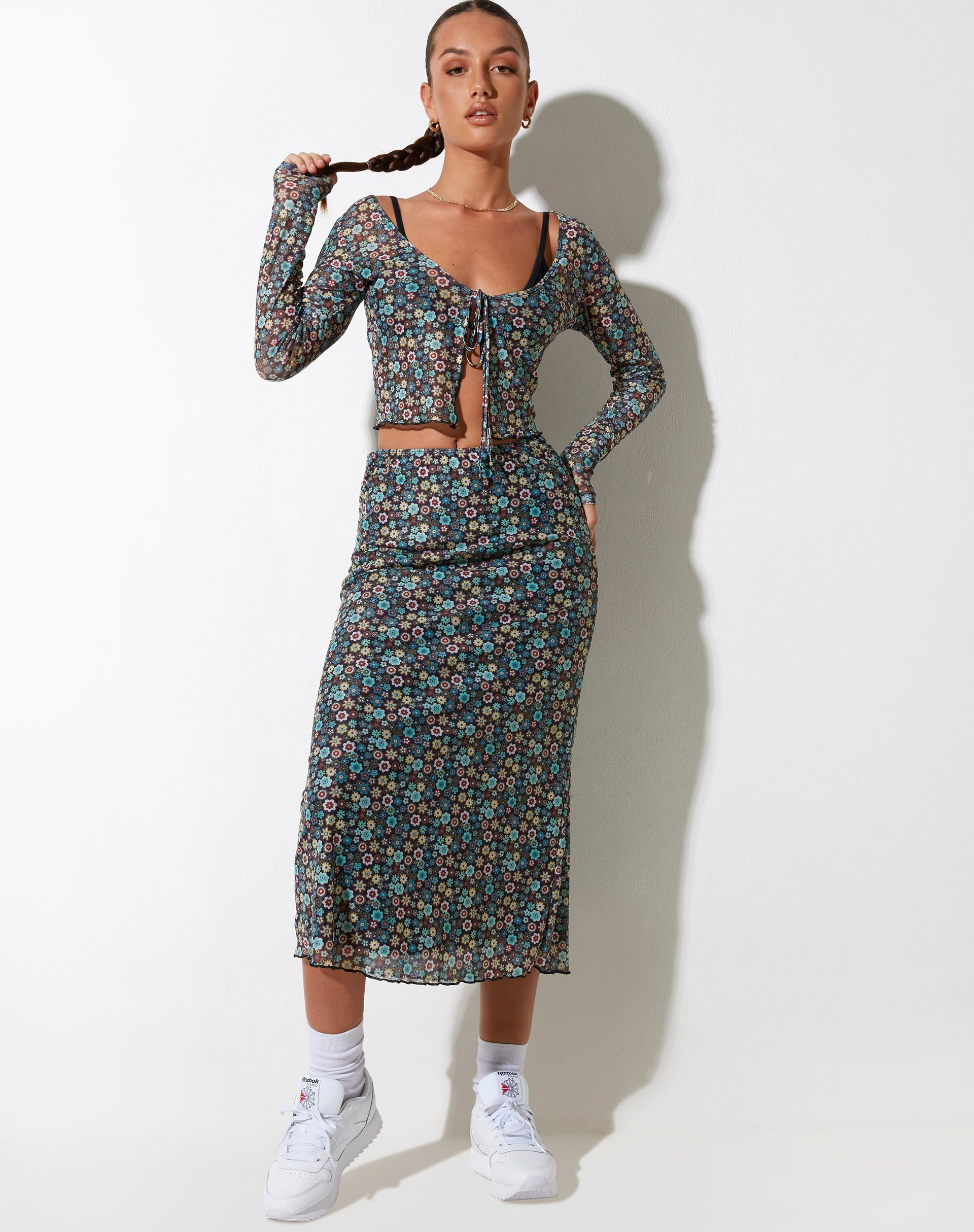 image de Lassie Maxi Skirt in Folk Floral