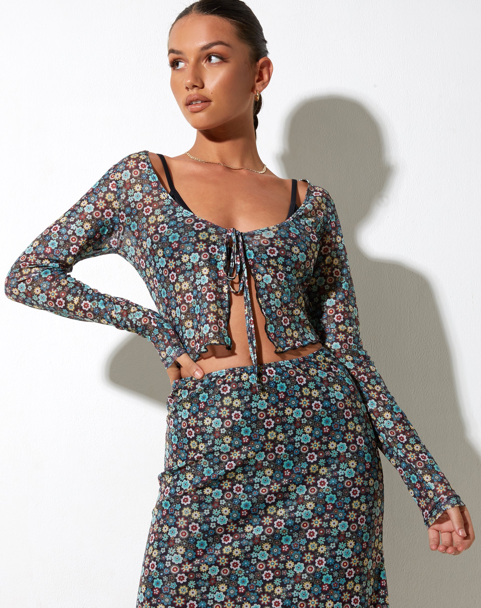 image de Lassie Maxi Skirt in Folk Floral
