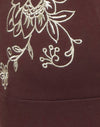 Chocolat amer avec broderie florale