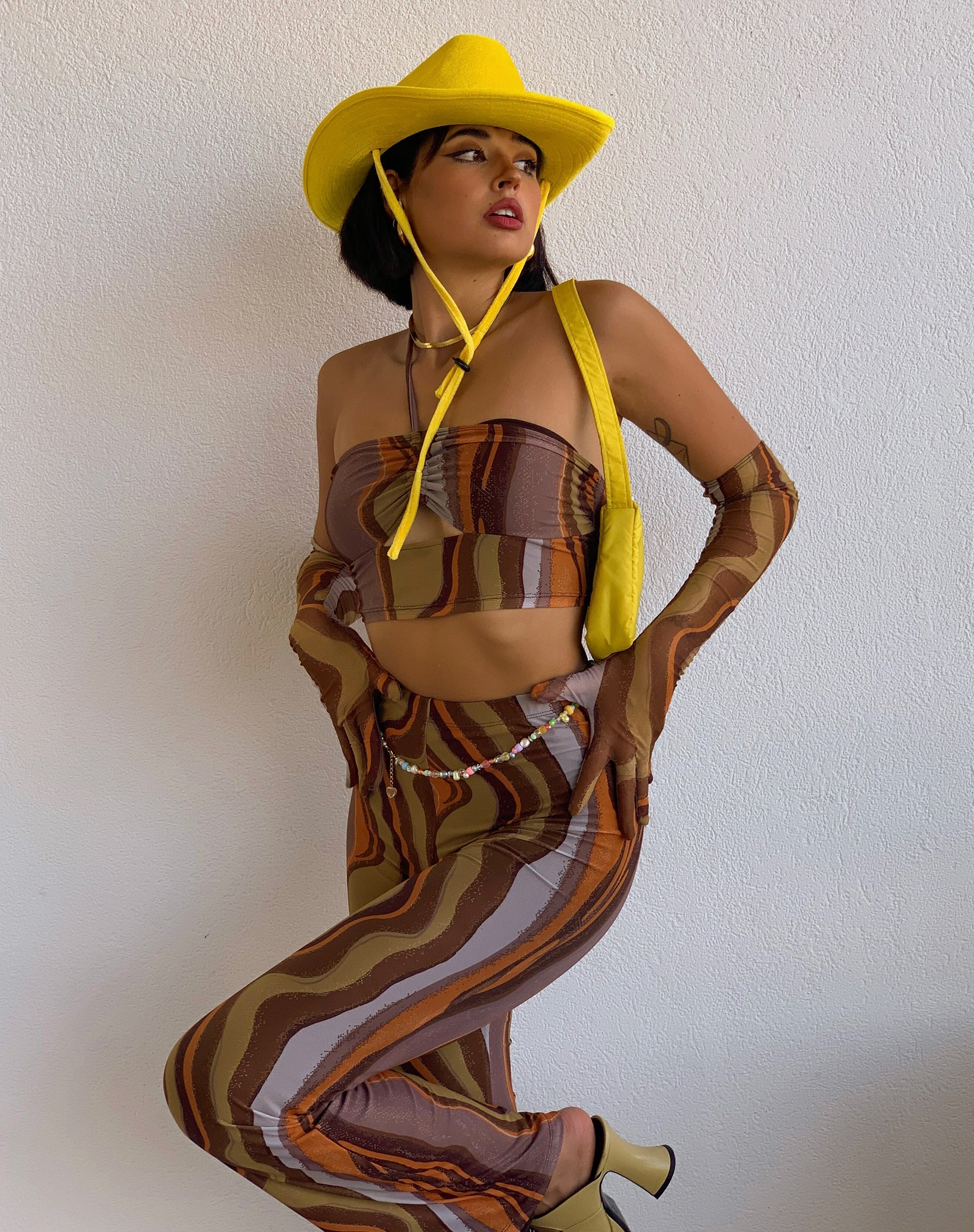 Image de MOTEL X IRIS Armelle Crop Top in Earthy Gradient