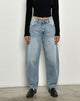 Image de High Rise Barrel Jean in Bleu
