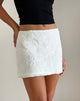 image de Jupe Nisya en floral texturé blanc