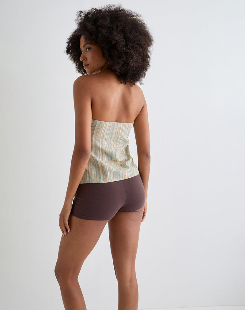 Image de Hisana Bandeau Top in Stripe Yellow
