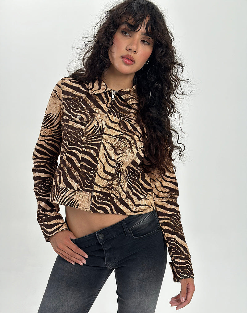 Image de la veste Hoshi en imprimé animalier