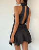 Image de Hydri Satin Halterneck Mini Dress in Black
