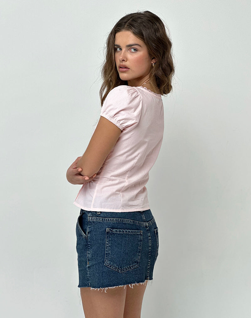Image de Ilias Corset Top in Poplin Light Pink