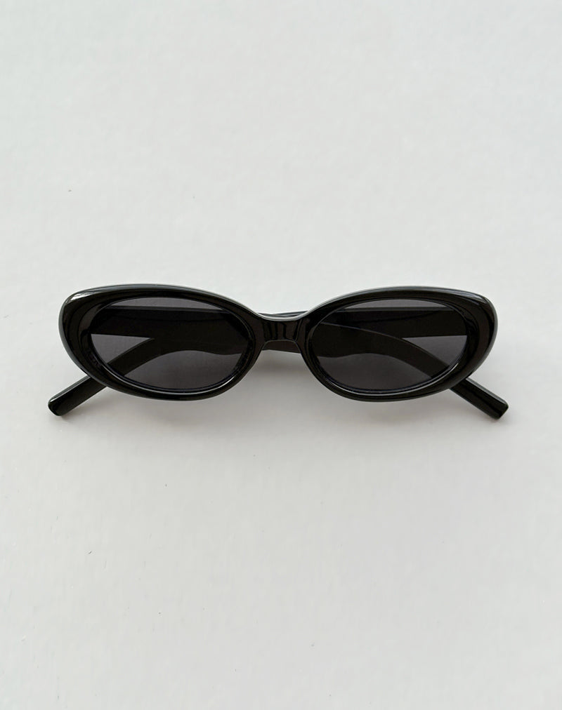 Lunettes de soleil Imbri ovales en noir avec étoile