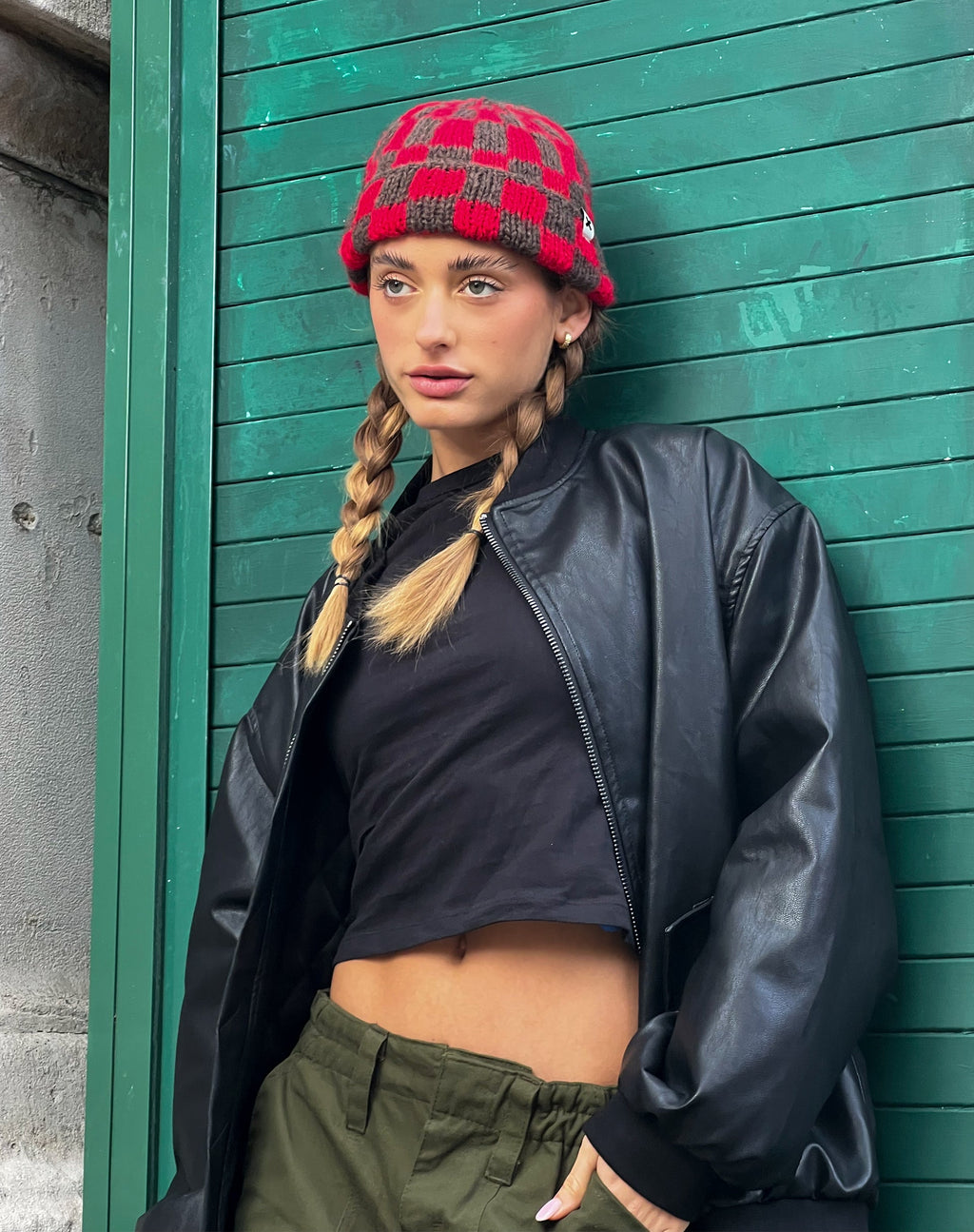 Veste Benta en PU noir