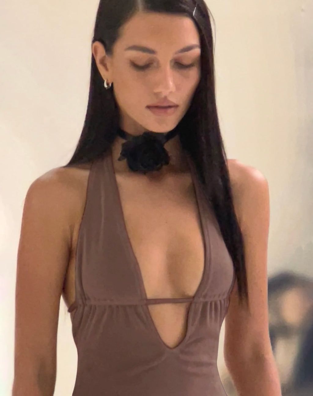 Mini robe dos nu Savilla, Peppercorn