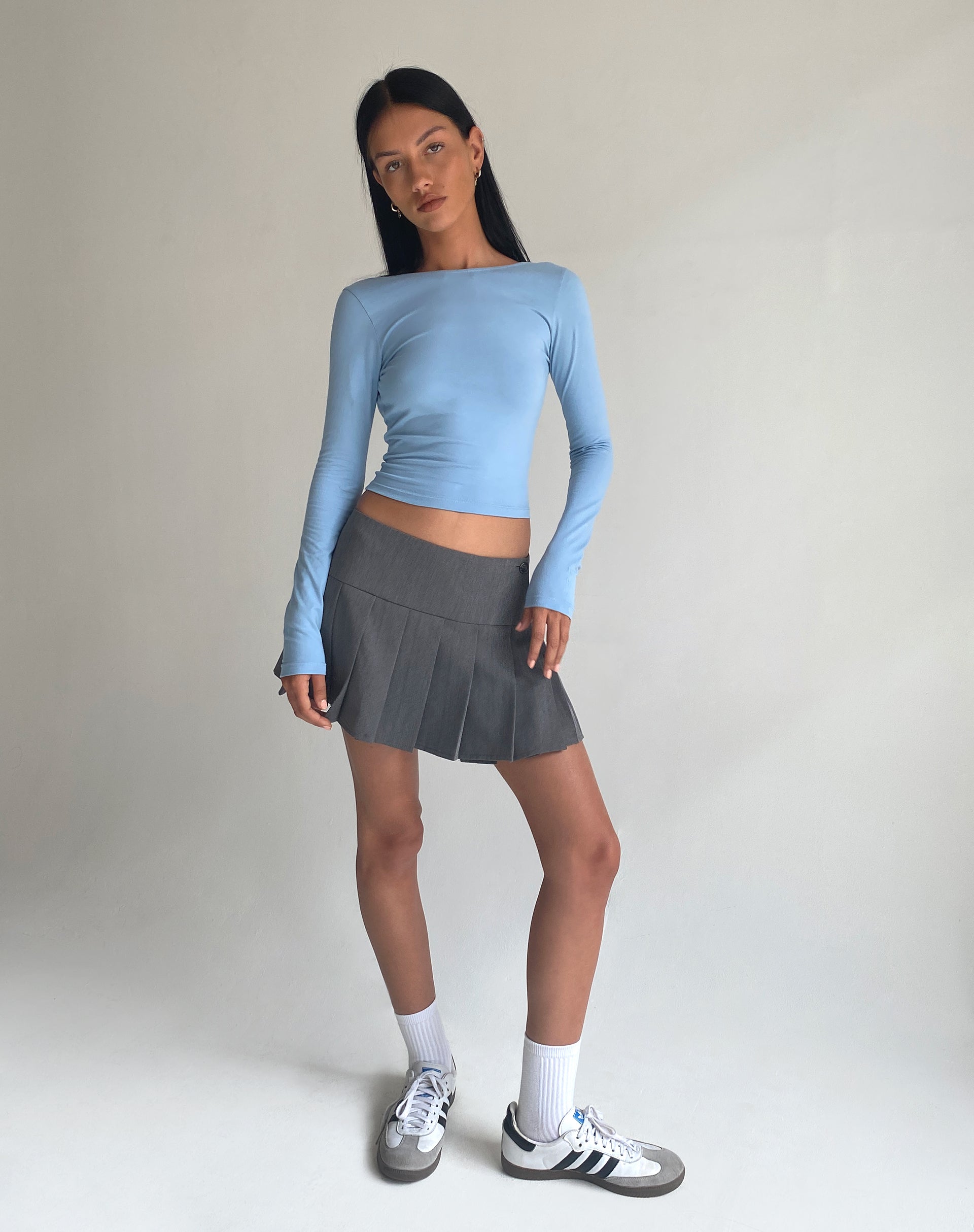 Image de Xiabon Long Sleeve Top in Nantucket Blue