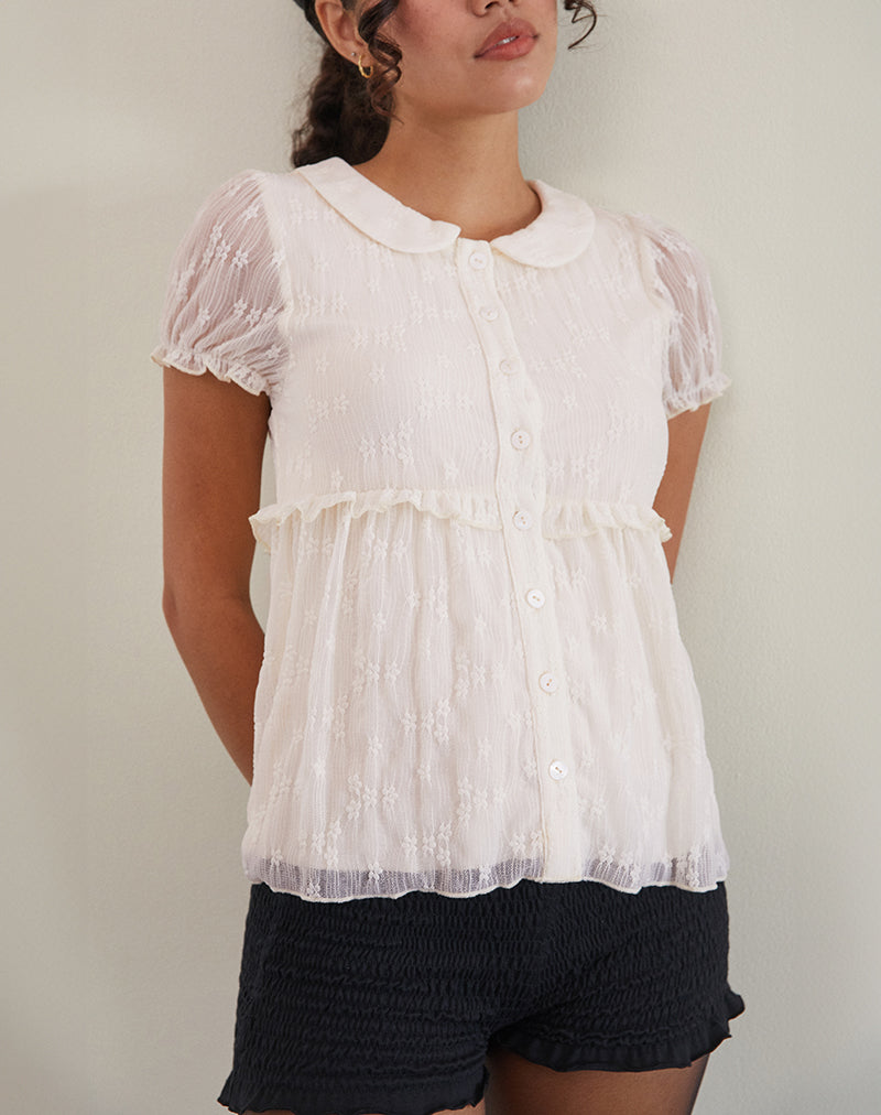 Image de Immy Blouse en dentelle Ivoire
