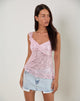 Image de Iranila Asymmetric Top in Gauzy Sequin Baby Pink