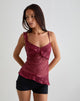 Image de Iranila Asymmetric Top in Gauzy Sequin Red
