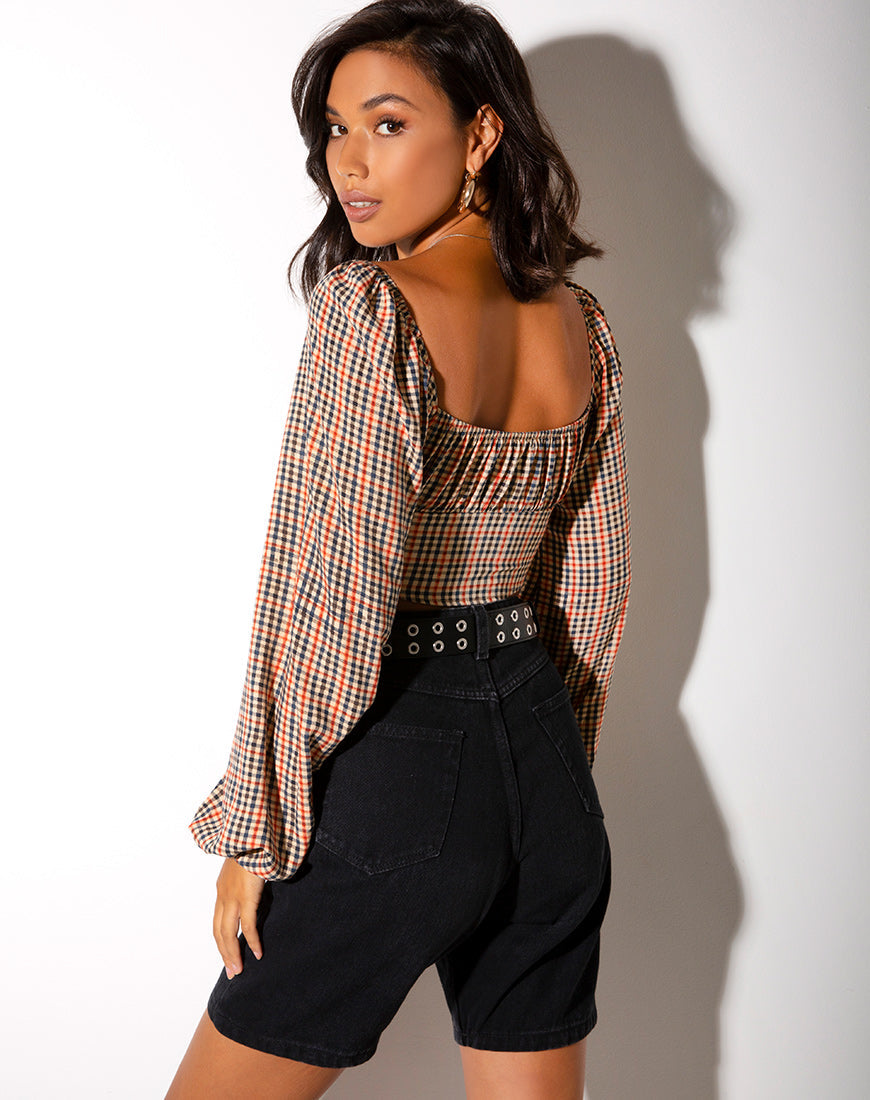 Image de Irene Crop Top in Country Check