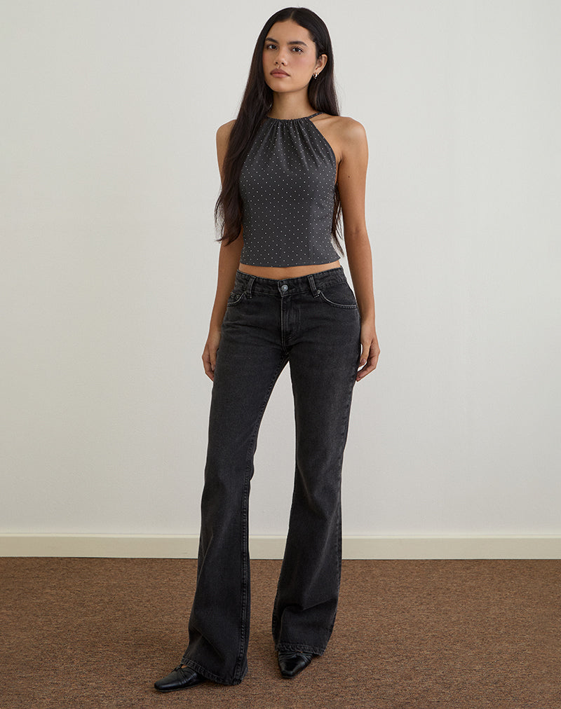 Image de Isado Open Back Top in Diamante Grey