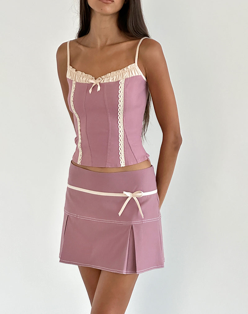 Image de la mini-jupe Istari, rose foncé