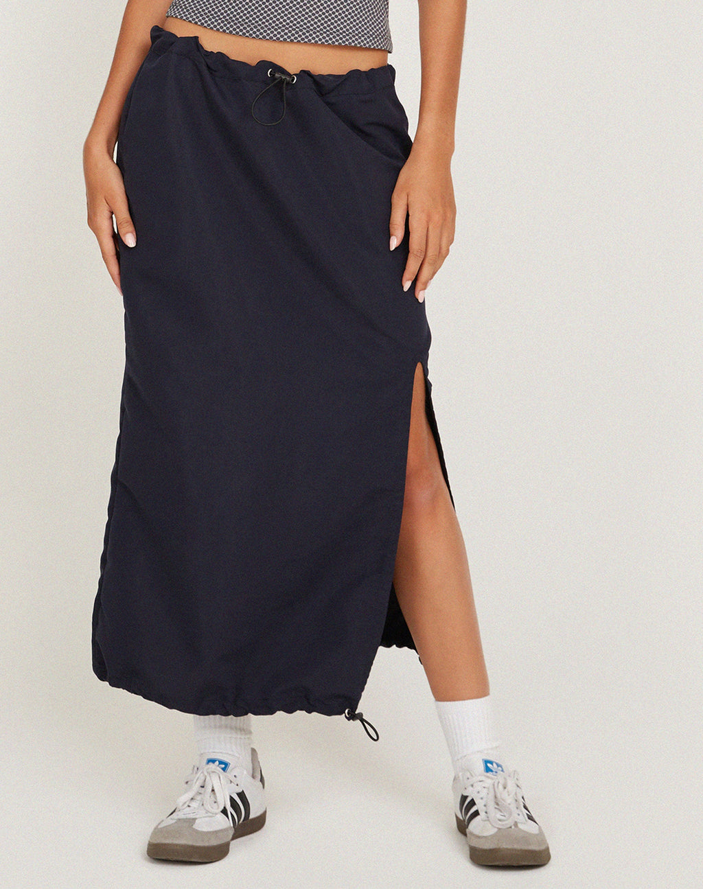 Jupe cargo midi Kasao, marine