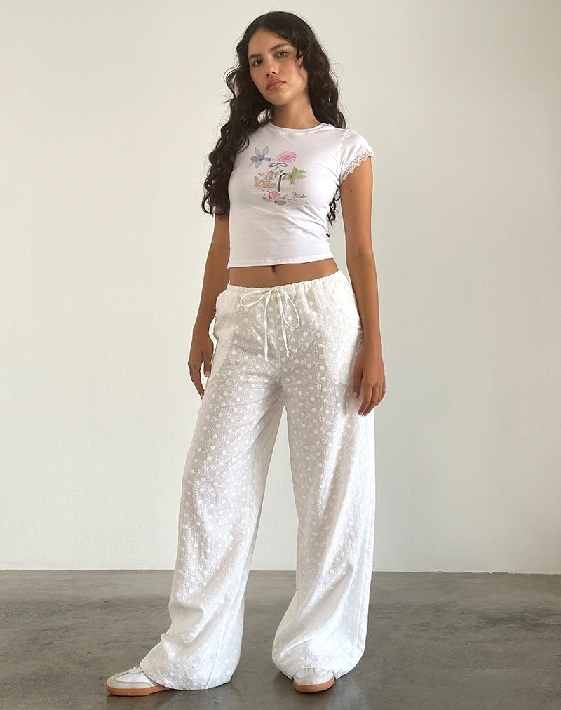 Image de Izzy Top in White Floral Bunch