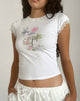 Image de Izzy Top in White Floral Bunch