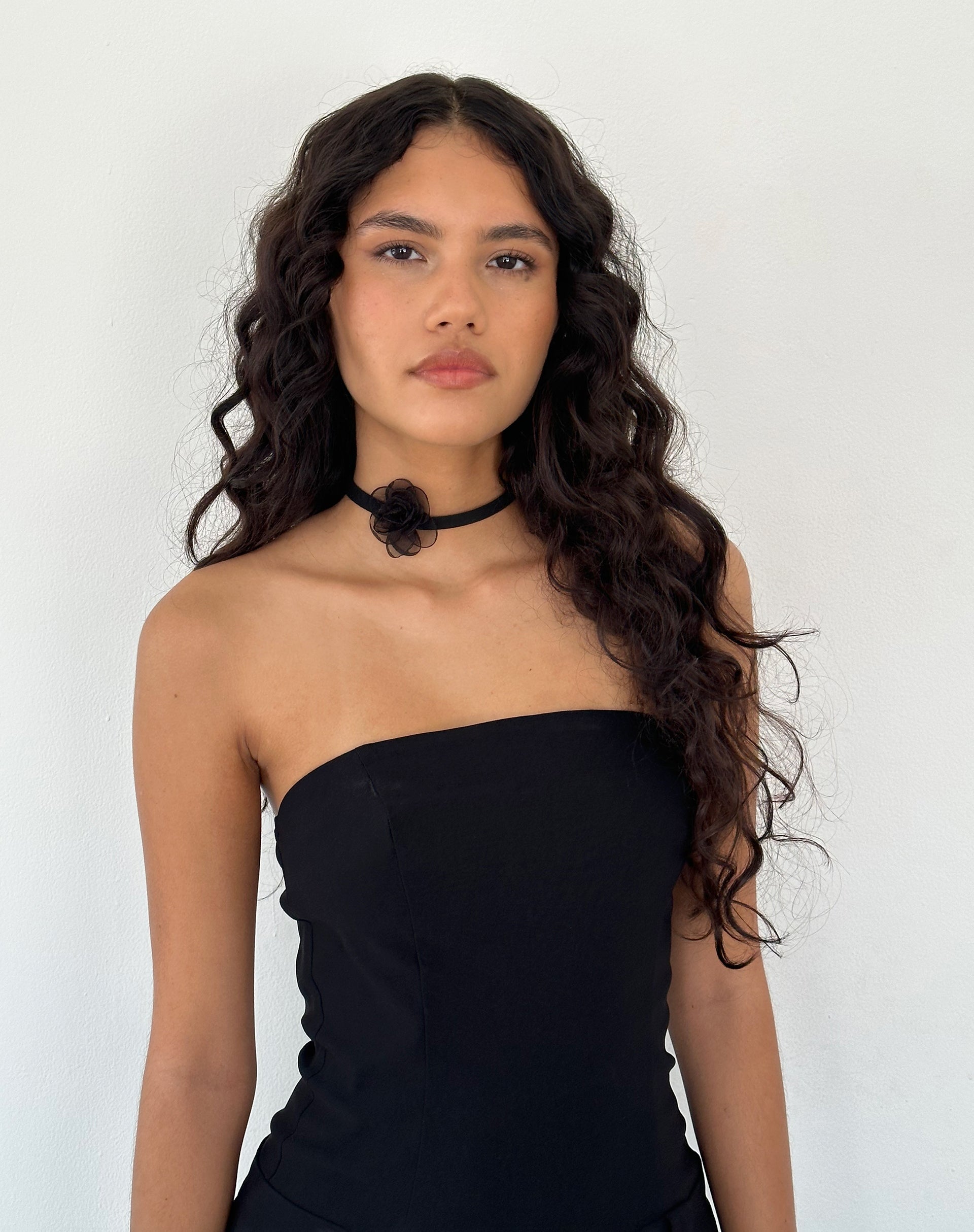 Image de Jada Collier ras du cou en rose noire Gemini Jewels