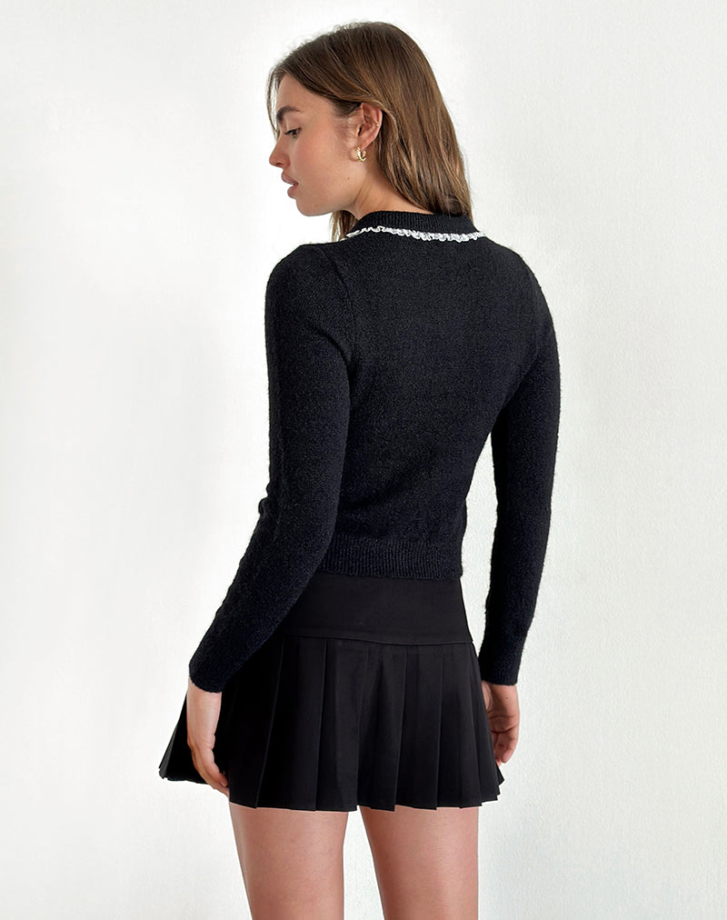Image de Jaiko Cardi en tricot noir