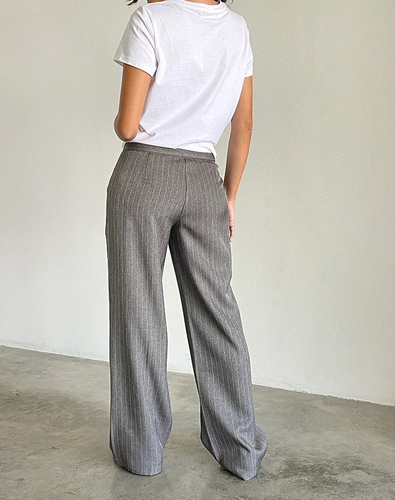 Image de Jaliba Smart Trouser in Grey Pinstripe Tailoring