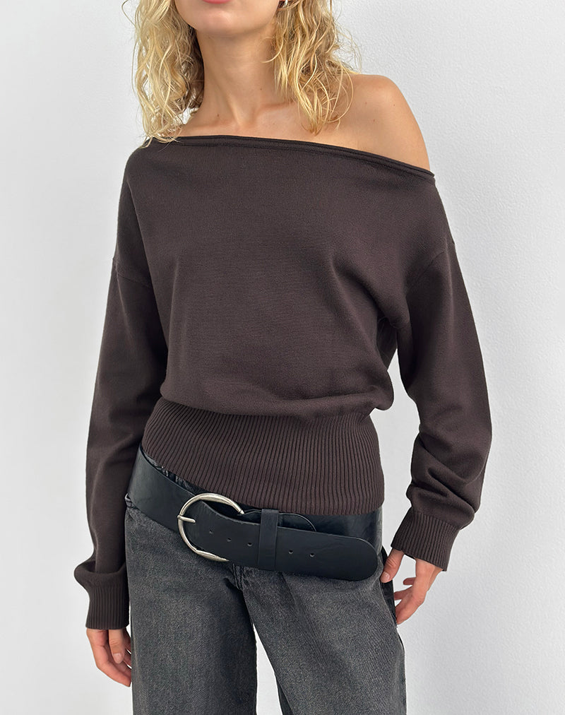 Image de Jalira Asymmetric Jumper in Brown