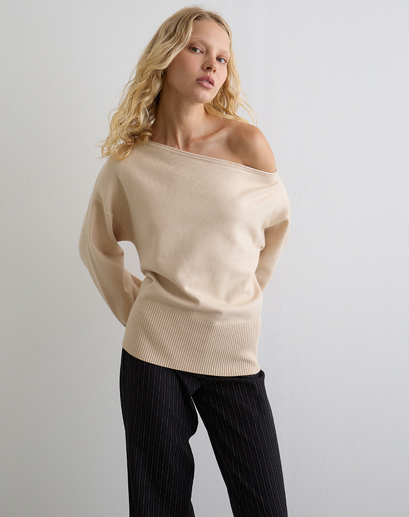 Image de Jalira Asymmetric Jumper in Cream