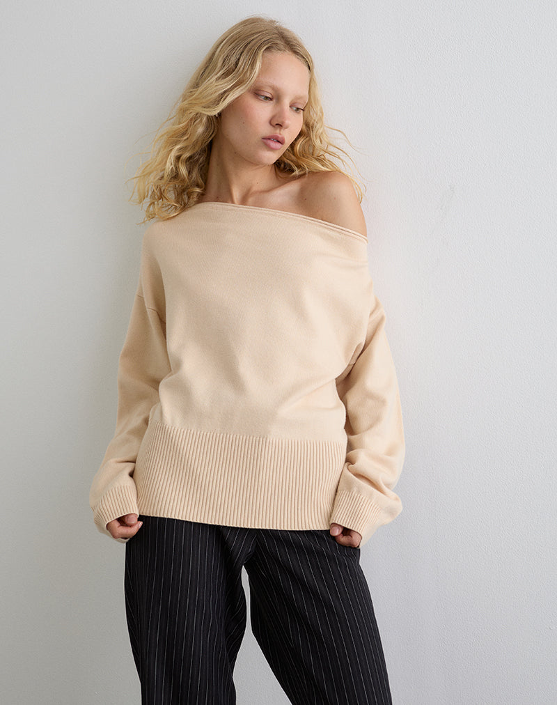 Image de Jalira Asymmetric Jumper in Cream