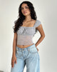 Image de Jamet Top in Flock Chic Petals Grey
