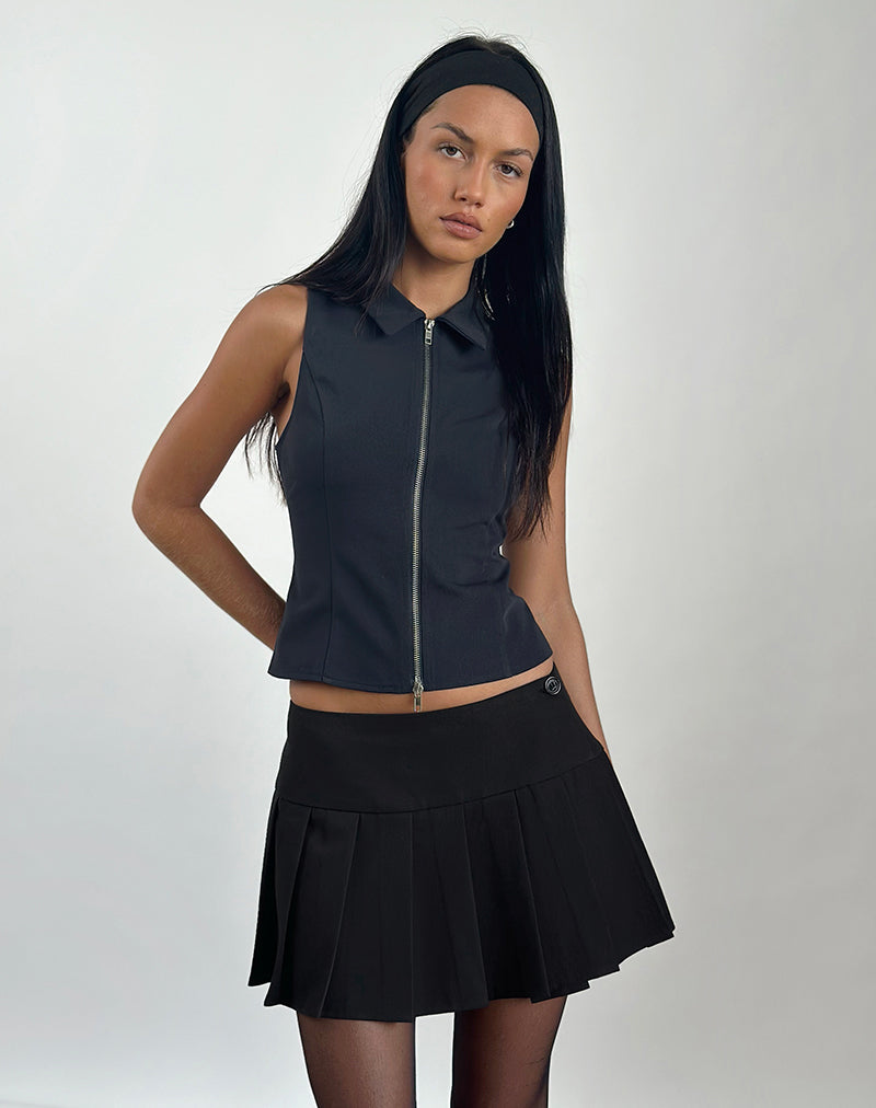 Image de Janae Vest Top in Tailoring Navy