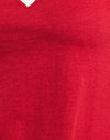 Rouge Adrénaline avec fixation blanche