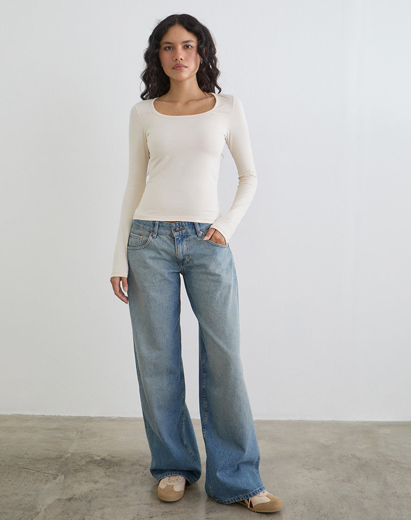 Image du haut à manches longues Janana en coton tofu