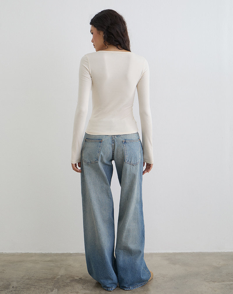 Image du haut à manches longues Janana en coton tofu